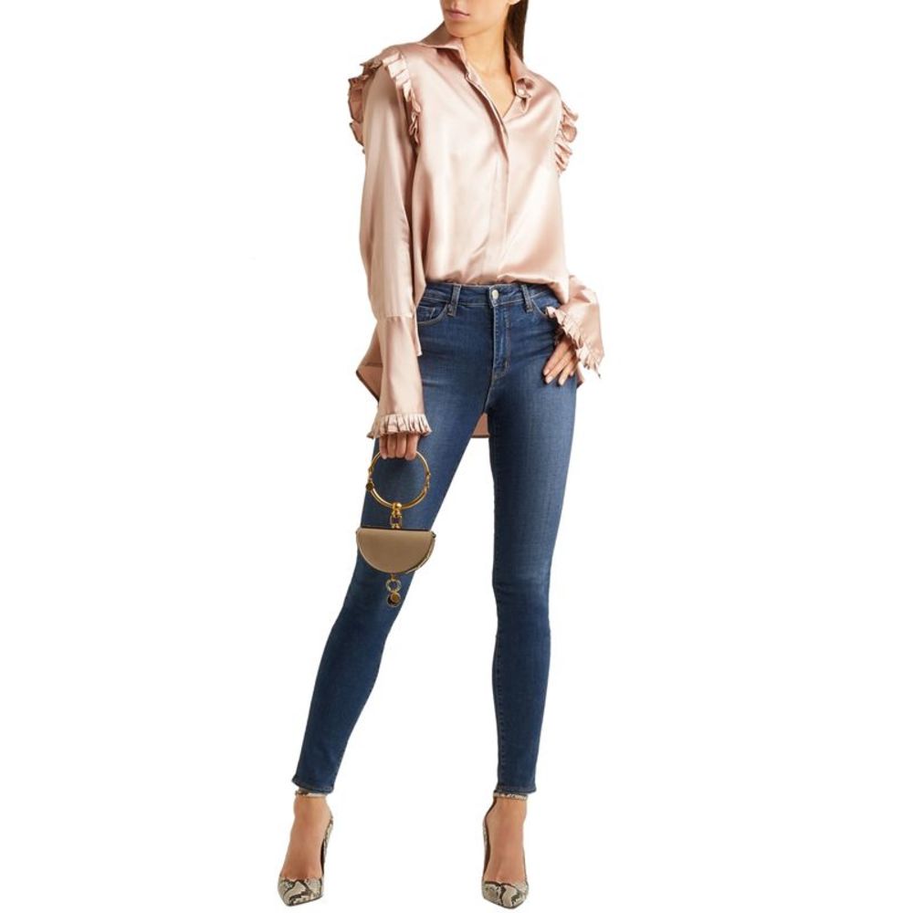 L'Agence Womens Marguerite High Rise Skinny Jeans 23 Moonseed - NWT $250